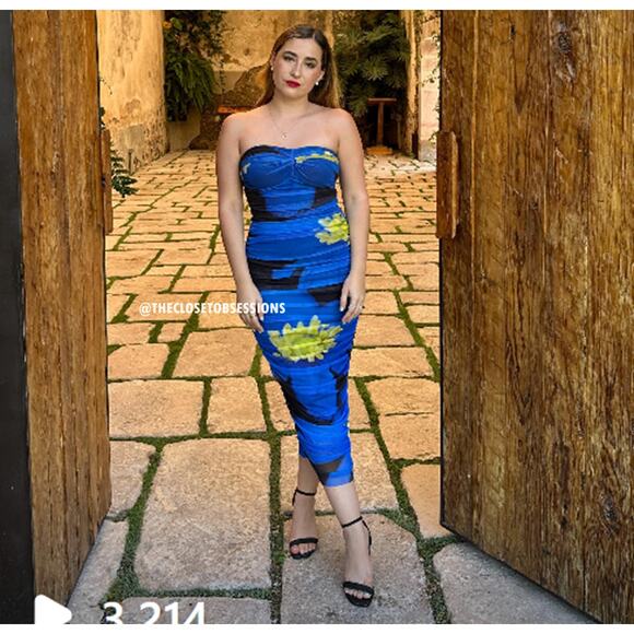 ZARA BLOGGER FAVE!!! Fitted Strapless Dress NWT - Picture 12 of 16